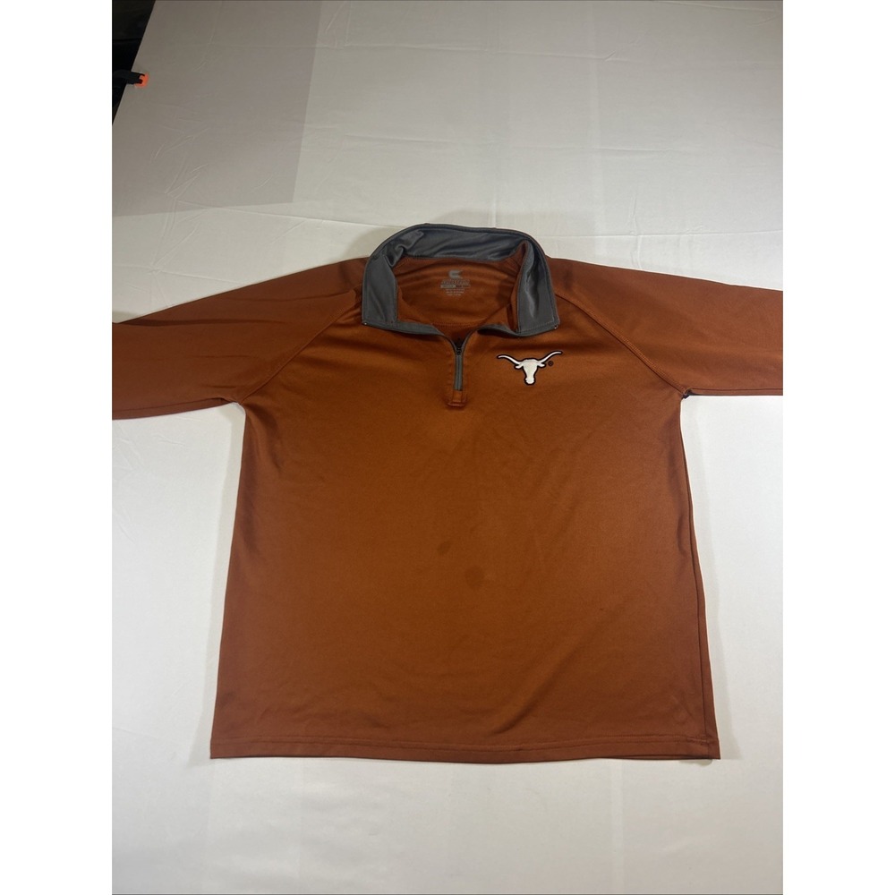 Texas Longhorns Colosseum Athletics 1/4 Zip Campus Pullover (Men's L) Orange